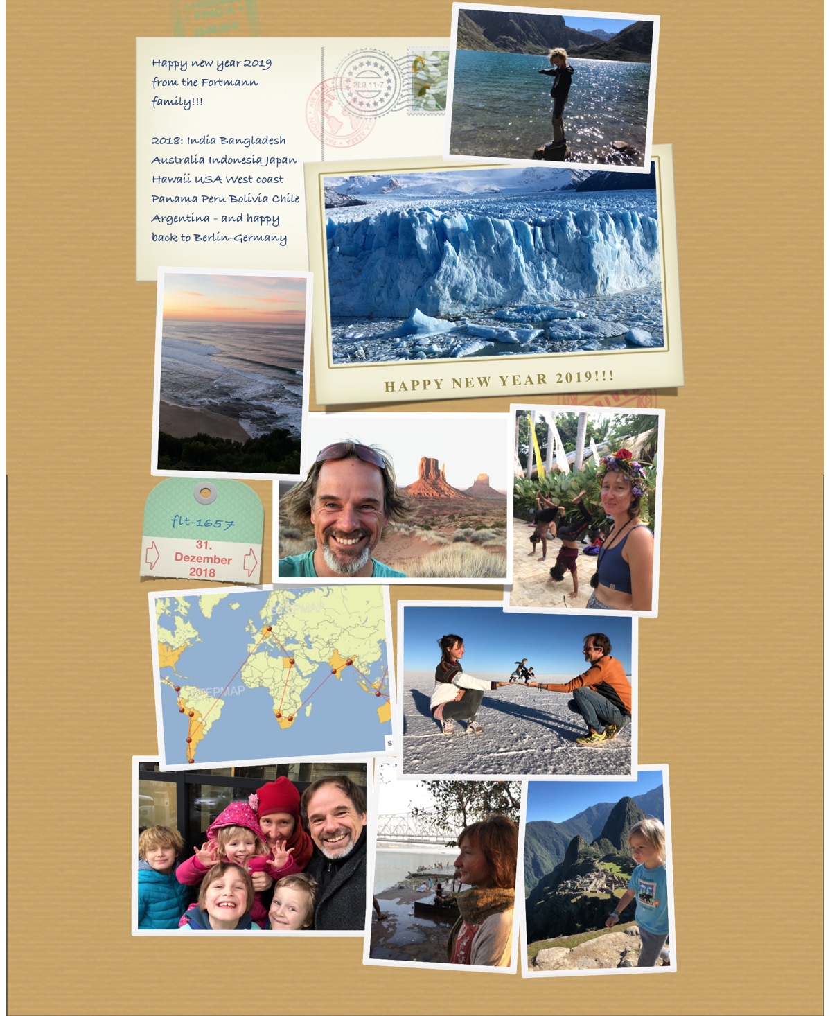 Neujahrsgrüße 2019 Familie Fortmann